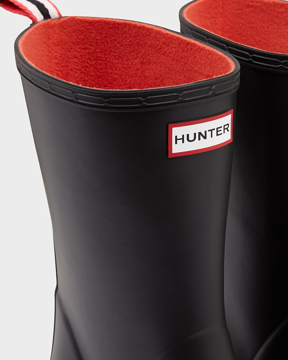 Hunter Play Støvler Svart - Herre Original Insulated Mid-Height Rain - Norge BXHSUK-265